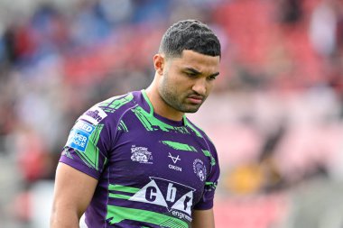 Castleford Tigers takımından Elie El-Zakhem, 27 Temmuz 202 'de Salford Red Devils Castleford Tigers - Castleford Community Stadyumu, Eccles, İngiltere' de oynanan 19.