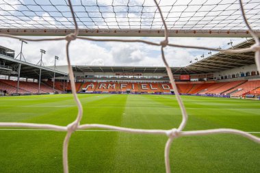 Bloomfield Road 'un genel bir görüntüsü, Blackpool' un Evi, Blackpool maçı öncesinde Blackpool - Sunderland Bloomfield Road, Blackpool, 27 Temmuz 2024