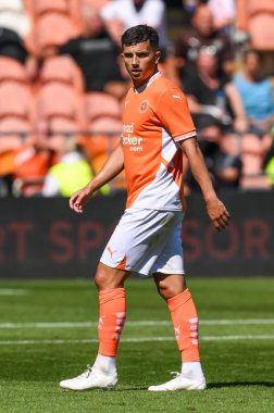 Blackpool 'dan Albie Morgan sezon öncesi dostluk maçı sırasında Blackpool - Sunderland Bloomfield Road, Blackpool, Birleşik Krallık' ta, 27 Temmuz 202