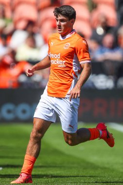 Blackpool 'dan Rob Apter, Blackpool' a karşı Blackpool-Sunderland maçı sırasında, Bloomfield Road, Blackpool, İngiltere, 27 Temmuz 202