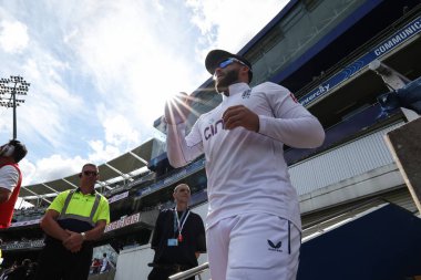 İngiltere 'den Ben Duckett, İngiltere' nin Edgbaston, Birmingham, Birleşik Krallık 'ta oynadığı 3. Rothesay Test Maçı 1.