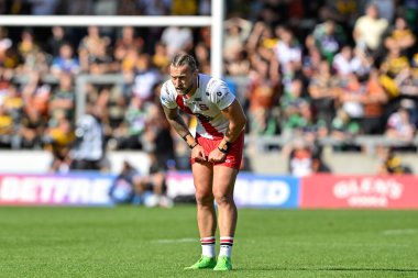 Salford Red Devils 'den Chris Hankinson Betfred Süper Lig 19. Raundda Salford Red Devils Castleford Tigers' a karşı Salford Community Stadyumu, Eccles, İngiltere, 27 Temmuz 202