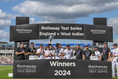 İngiltere Rothesay Test Serisi 'ni 3. Rothesay Test Maçı' nda kazandı. İngiltere, Edgbaston, Birmingham, Birleşik Krallık 'ta Batı Hint Adaları' na karşı, 28 Temmuz 2024