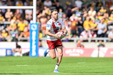 Salford Red Devils 'den Ryan Brierley, Salford Community Stadyumu' nda Salford Red Devils ile Castleford Tigers maçında 27 Temmuz 202 'de oynanan Betfred Süper Lig 19.