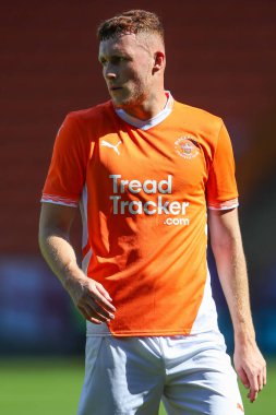 Blackpool 'dan Sonny Carey, Blackpool' a karşı Blackpool-Sunderland maçı sırasında, Bloomfield Road, Blackpool, İngiltere, 27 Temmuz 2024