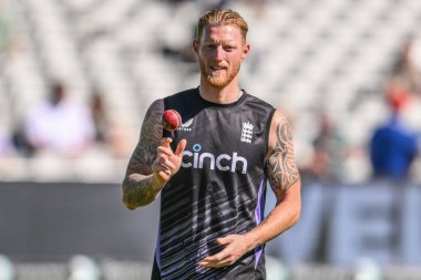 İngiltere 'den Ben Stokes, İngiltere' nin Edgbaston, Birmingham, Birleşik Krallık 'ta oynadığı 3. Rothesay Test Maçı 3.