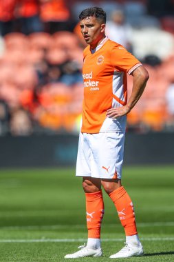 Blackpool 'dan Albie Morgan sezon öncesi dostluk maçı sırasında Blackpool - Sunderland Bloomfield Road, Blackpool, Birleşik Krallık' ta, 27 Temmuz 2024