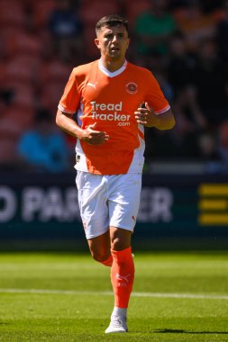 Blackpool 'dan Albie Morgan sezon öncesi dostluk maçı sırasında Blackpool - Sunderland Bloomfield Road, Blackpool, Birleşik Krallık' ta, 27 Temmuz 2024