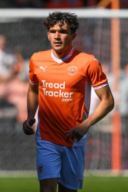 Blackpool 'dan Kyle Joseph, Blackpool' a karşı Blackpool - Sunderland maçı sırasında, Bloomfield Road, Blackpool, Birleşik Krallık, 27 Temmuz 2024