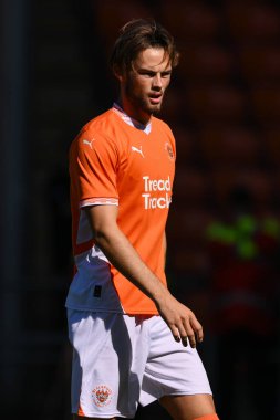 Blackpool 'dan Dan Sassi sezon öncesi dostluk maçı sırasında Blackpool - Sunderland Bloomfield Road, Blackpool, Birleşik Krallık' ta, 27 Temmuz 2024