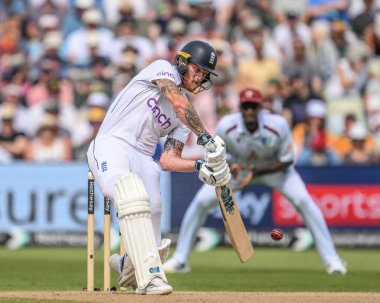 İngiltere 'den Ben Stokes, İngiltere' nin Edgbaston, Birmingham, Birleşik Krallık 'ta oynadığı 3. Rothesay Test Maçı 3.