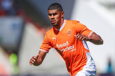 Blackpool 'dan Ash Fletcher, Blackpool' a karşı Blackpool - Sunderland maçı sırasında, Bloomfield Road, Blackpool, Birleşik Krallık, 27 Temmuz 2024