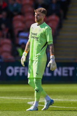 Daniel Grimshaw of Blackpool during the Pre-season friendly match Blackpool vs Sunderland at Bloomfield Road, Blackpool, United Kingdom, 27th July 2024