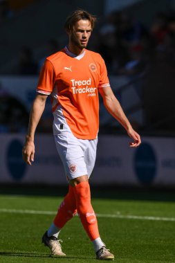 Blackpool 'dan Dan Sassi sezon öncesi dostluk maçı sırasında Blackpool - Sunderland Bloomfield Road, Blackpool, Birleşik Krallık' ta, 27 Temmuz 2024