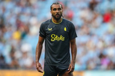 Everton 'dan Dominic Calvert-Lewin, Coventry City, Coventry Building Society Arena' da Everton 'a karşı oynadığı sezon öncesi dostluk maçı sırasında, 30 Temmuz 2024