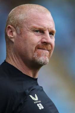 Sean Dyche, Coventry City, Coventry Building Society Arena, Coventry, İngiltere 'de 30 Temmuz 2024 tarihli ön sezon dostluk maçı sırasında Everton' ın teknik direktörü.