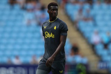 Everton 'dan Tim Iroegbunam, Coventry City, Everton' a karşı Coventry Building Society Arena, Coventry, Birleşik Krallık, 30 Temmuz 2024 'te oynanan sezon öncesi dostluk maçı sırasında