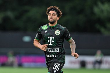 Kady Borges of Ferencvrosduring the UEFA Champions League Second Qualifying Round match The New Saints vs Ferencvros at Park Hall Stadium, Oswestry, United Kingdom, 30th July 2024 clipart