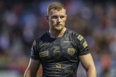 Leigh Leoparları 'ndan Jack Hughes, 20. Betfred Süper Lig Turu' nda Castleford Tigers, Leigh Leopards 'a karşı 1 Ağustos 2024' te The Mend-A-Hose Jungle, Castleford, İngiltere 'de oynanan karşılaşma.