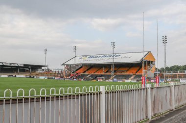 Betfred Süper Lig 20. Raundunda The Mend-A-Hose Jungle, Castleford, Birleşik Krallık, 1 Ağustos 2024 'te The Mend-A-Hose Jungle' da Castleford Tigers - Leigh Leopards maçının genel görünümü