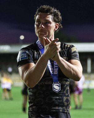 Leigh Leopards 'dan Lachlan Lam, 1 Ağustos 2024' te The Mend-A-Hose Jungle, Castleford, İngiltere 'de oynanan 20.