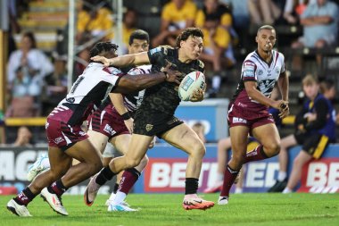 Leigh Leoparları 'ndan Lachlan Lam, 1 Ağustos 2024' te The Mend-A-Hose Jungle, Castleford, İngiltere 'de oynanan 20.