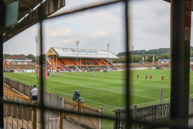 Betfred Süper Lig 20. Raundunda The Mend-A-Hose Jungle, Castleford, Birleşik Krallık, 1 Ağustos 2024 'te The Mend-A-Hose Jungle' da Castleford Tigers - Leigh Leopards maçının genel görünümü