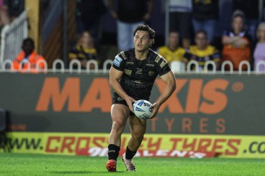 Leigh Leoparları 'ndan Lachlan Lam, 1 Ağustos 2024' teki Betfred Süper Lig karşılaşmasında Castleford Tigers, Leigh Leopards 'a karşı The Mend-A-Hose Jungle, Castleford, İngiltere