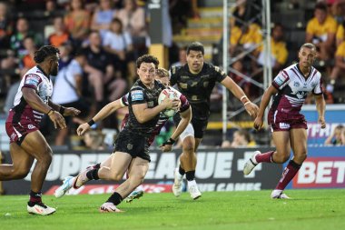 Leigh Leoparları 'ndan Lachlan Lam, 1 Ağustos 2024' te The Mend-A-Hose Jungle, Castleford, İngiltere 'de oynanan 20.