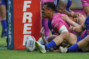 Hull KR 'dan Sauaso Sue, 2 Ağustos 2024' te Warrington Jones Stadyumu 'nda oynanan Warrington Wolves vs Hull KR maçında, Betfred Süper Lig' in 20.