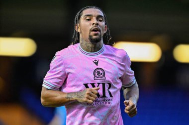 Tyrhys Dolan of Blackburn Rovers during the Pre-season friendly match Stockport County vs Blackburn Rovers at Edgeley Park Stadium, Stockport, United Kingdom, 2nd August 2024 clipart