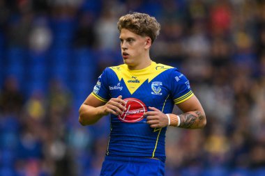 Warrington Wolves 'tan Arron Lindop Betfred Süper Lig 20. Raundunda Warrington Wolves, Hull KR' a karşı Halliwell Jones Stadyumu, Warrington, 2 Ağustos 2024