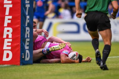 Hull KR 'dan Sauaso Sue, 2 Ağustos 2024' te Warrington Jones Stadyumu 'nda oynanan Warrington Wolves vs Hull KR maçında, Betfred Süper Lig' in 20.