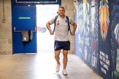 Warrington Wolves 'tan Josh Drinkwater, 2 Ağustos 2024' te Warrington Jones Stadyumu 'nda oynanan Warrington Wolves vs Hull KR maçının 20.