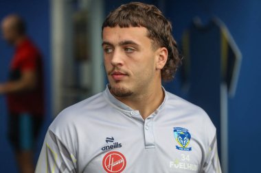 Warrington Wolves 'tan Max Wood Betfred Süper Lig 20. Raundunda Warrington Wolves, Hull KR' a karşı Halliwell Jones Stadyumu, Warrington, 2 Ağustos 2024