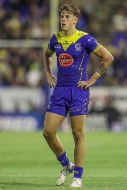 Warrington Wolves 'tan Arron Lindop Betfred Süper Lig 20. Raundunda Warrington Wolves, Hull KR' a karşı Halliwell Jones Stadyumu, Warrington, 2 Ağustos 2024