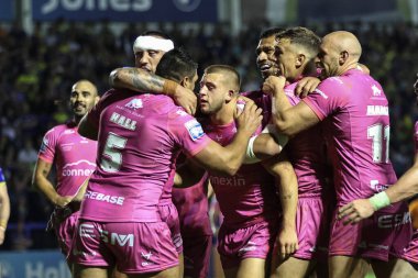 Hull KR 'dan Mikey Lewis, 2 Ağustos 2024' te Halliwell Jones Stadyumu, Warrington, İngiltere 'de oynanan 20.