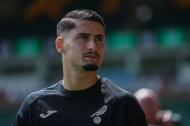 Norwich City 'den Borja Sainz, Norwich City' nin 3 Ağustos 2024 'te Norwich Road, Norwich Road' da oynadığı sezon öncesi dostluk maçı öncesinde Carrow Road 'a vardı.