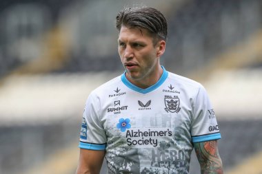 Hull FC 'den Tom Briscoe, Betfred Süper Lig 20. Raundunda Hull FC, St. Helens' e karşı MKM Stadyumu, Hull, Birleşik Krallık, 3 Ağustos 2024