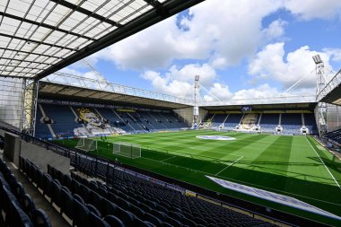 Deepdale 'in, 3 Ağustos 2024' te Deepdale, Preston, İngiltere 'de oynanan Preston North End-Everton karşılaşması öncesinde genel bir görüntüsü.