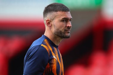 Blackpool 'dan Richard O' Donnell sezon öncesi hazırlık maçında Crewe Alexandra ve Blackpool 'a karşı Alexandra Stadyumu, Crewe, İngiltere, 3 Ağustos 2024