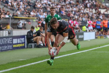 St. Helens takımından Tommy Makinson, 3 Ağustos 2024 'te MKM Stadyumu' nda oynanan 20. Betfred Süper Lig karşılaşmasında Hull FC ile St Helens maçına çıkıyor.