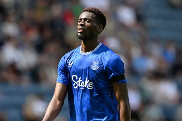 stock image Tim Iroegbunam of Everton during the Pre-season friendly match Preston North End vs Everton at Deepdale, Preston, United Kingdom, 3rd August 2024