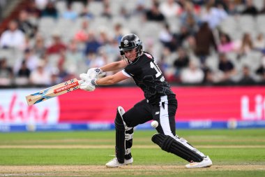 Beth Mooney of Manchester Originals guides the ball down for two runs during the The Hundred match Manchester Originals Women vs Oval Invincibles Women at Old Trafford, Manchester, United Kingdom, 6th August 2024 clipart