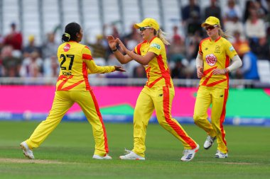 Trent Rockets 'ın Alana King' i, London Spirit 'in Trent Bridge, Nottingham, İngiltere' de 7 Ağustos 2024 'te oynanan 