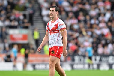 Matt Whitley of St. Helens during the Betfred Super League Round 21 match St Helens vs Salford Red Devils at Totally Wicked Stadium, St Helens, United Kingdom, 8th August 2024 clipart