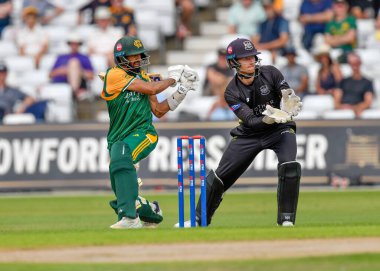 Haseeb HAMEED of Nottingham Outlaws batting during the Royal London One-day Cup Group B match Nottinghamshire vs Gloucestershire at Trent Bridge, Nottingham, United Kingdom, 9th August 2024 clipart