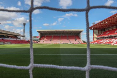Oakwell 'in Sky Bet Ligi 1 maçı sırasında Oakwell, Barnsley' e karşı 9 Ağustos 2024 'teki Oakwell, Barnsley, İngiltere maçı genel görünümü.