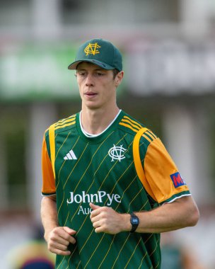 Nottingham Outlaws 'dan Calvin HARRISON 9 Ağustos 2024' te İngiltere 'nin Nottingham kentinde oynanan Nottinghamshire-Gloucestershire maçında.