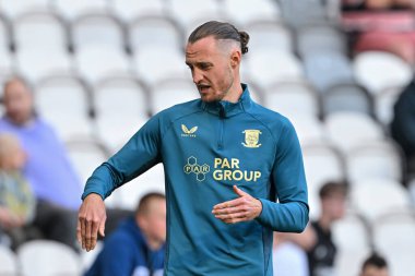 Preston North End 'den Keane, 9 Ağustos 2024' te İngiltere, Preston 'da oynanan Deepdale-Sheffield United maçının öncesinde ısınacak mı?